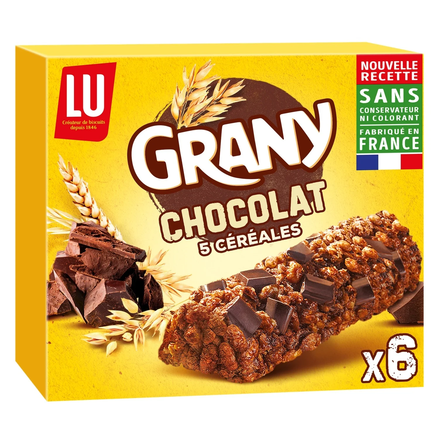 LU Grany chocolate bar with 5 cereals