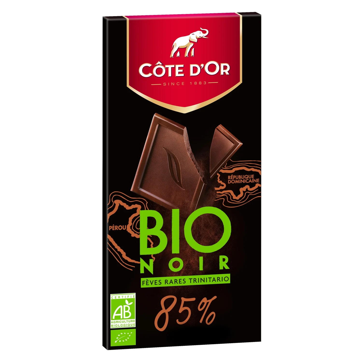 Organic 85% dark Cote d'Or chocolate