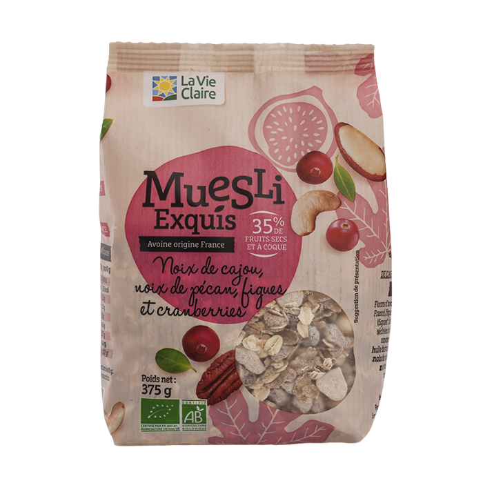 Muesli exquis cranberry pecan