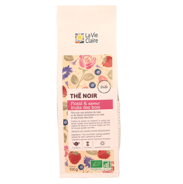 Floral and fruity black tea 100g - La Vie Claire