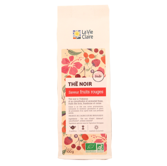 Black tea with red fruits 100g - La Vie Claire