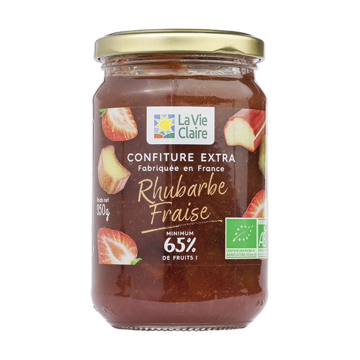 Confiture Rhubarbe Fraise 350g