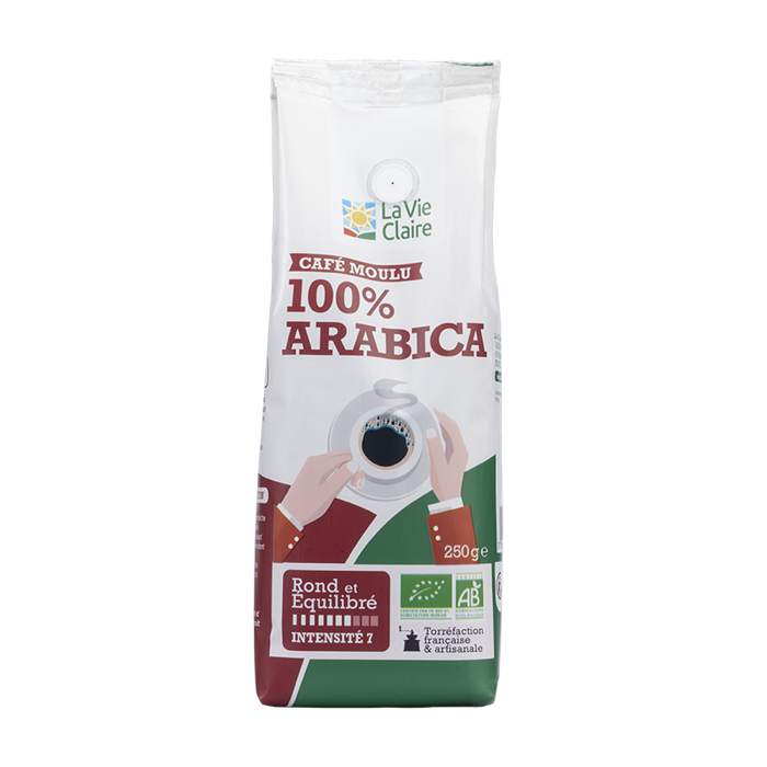 Ground pure arabica coffee 250g - La Vie Claire