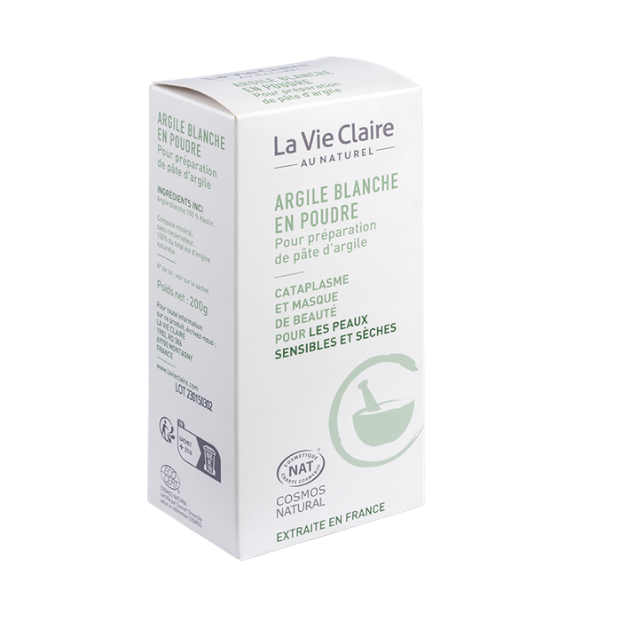 Argile blanche en poudre 200g - La Vie Claire