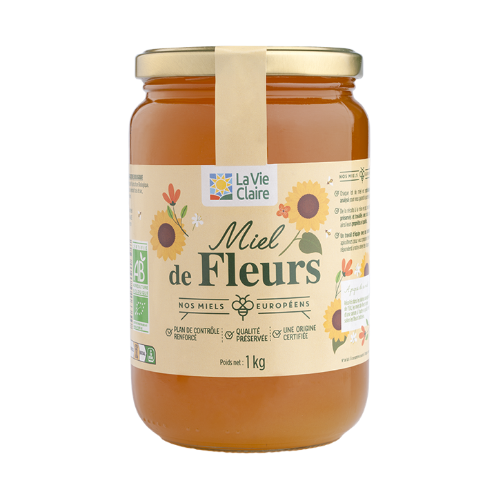 Miel de fleurs liquide 1kg - La Vie Claire