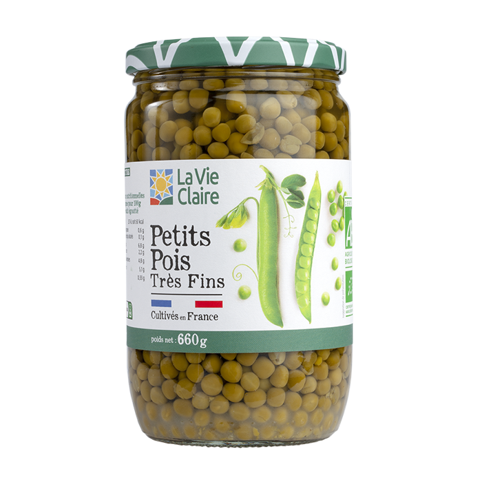 Petits pois très fins 660g - La Vie Claire