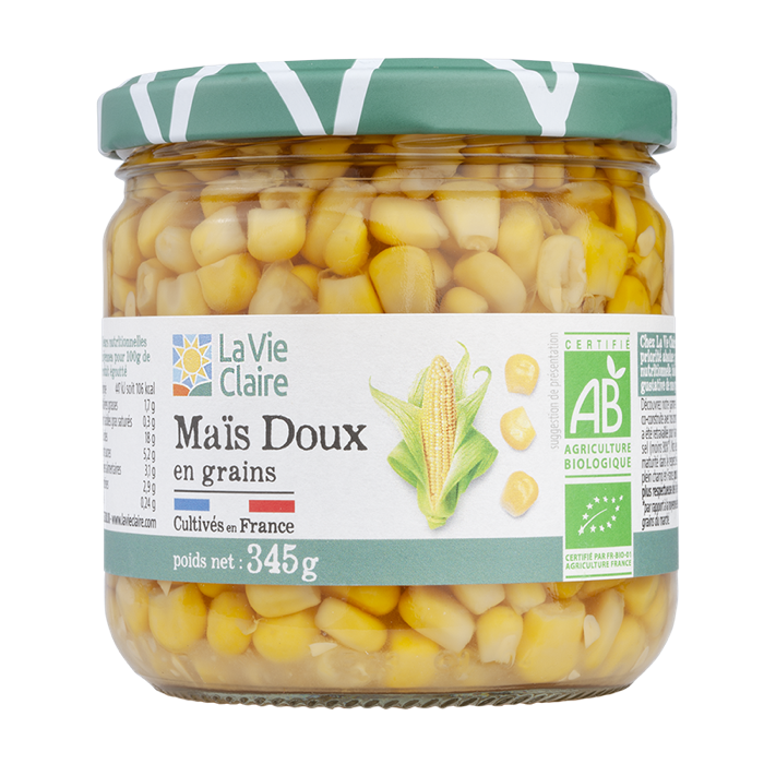 Sweet corn 345g - La Vie Claire