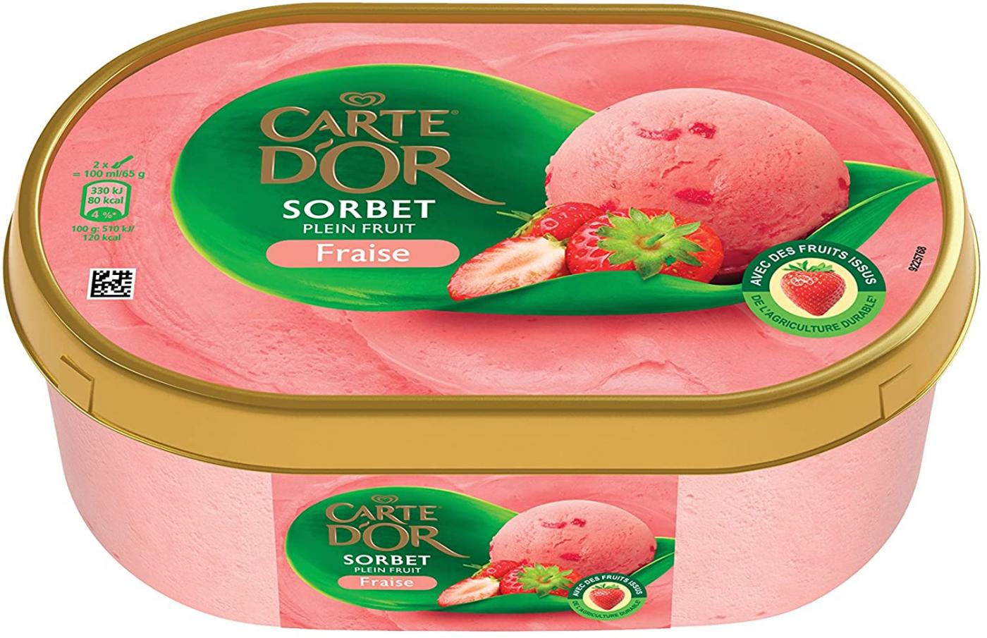 Carte D'Or Sorbet Fraise 1 L 