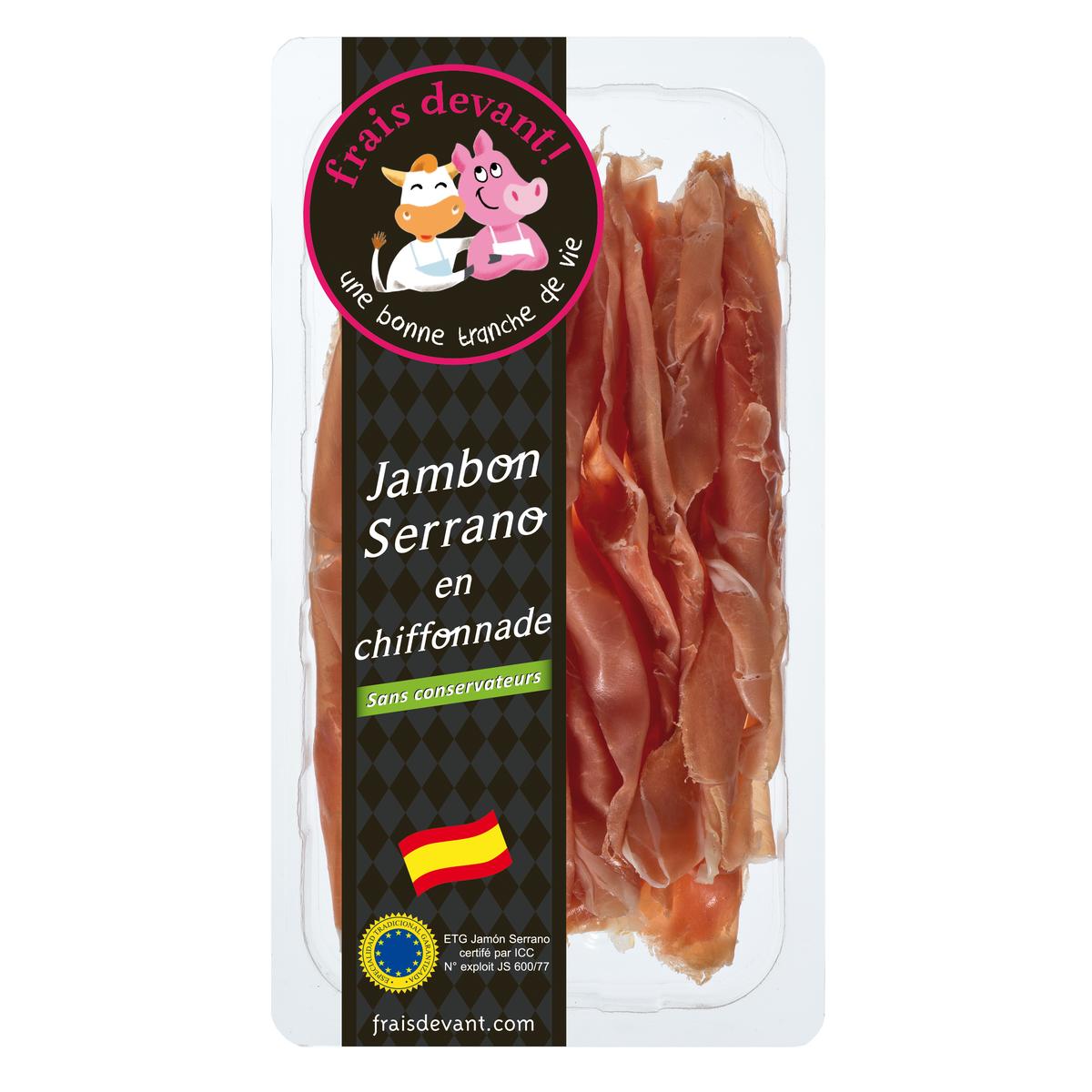 Frais Devant Jambon Serrano Chiffonnade 80 g