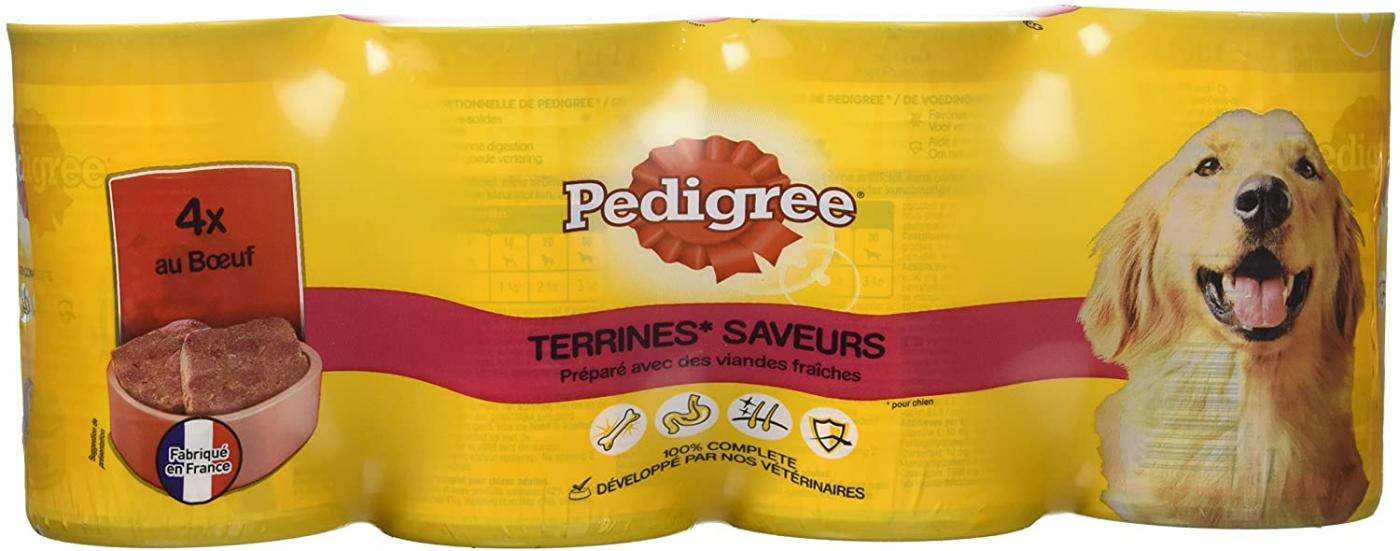 Pedigrée Terrine Saveur Boeuf 410 g x 4