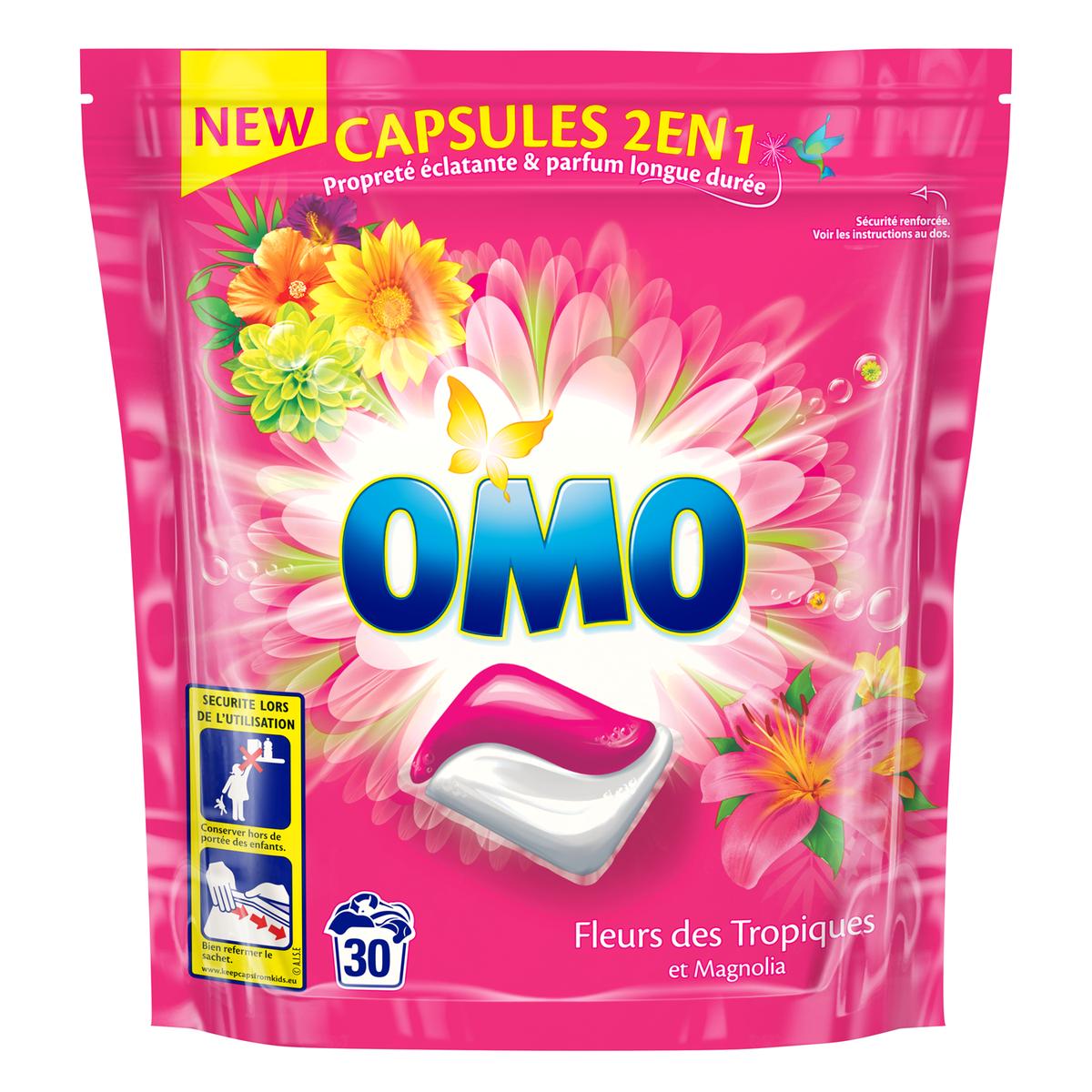 Omo Wash Pods Magnolia Flower Tropical X 30