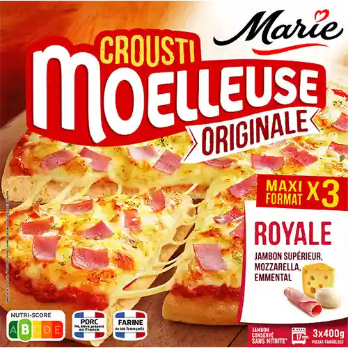 Crousti Moelleuse pizza Royale x3 Marie 