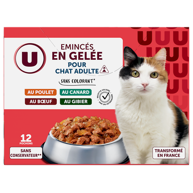 Jellied slices for adult cats U