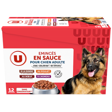 Slices in sauce for adult dogs