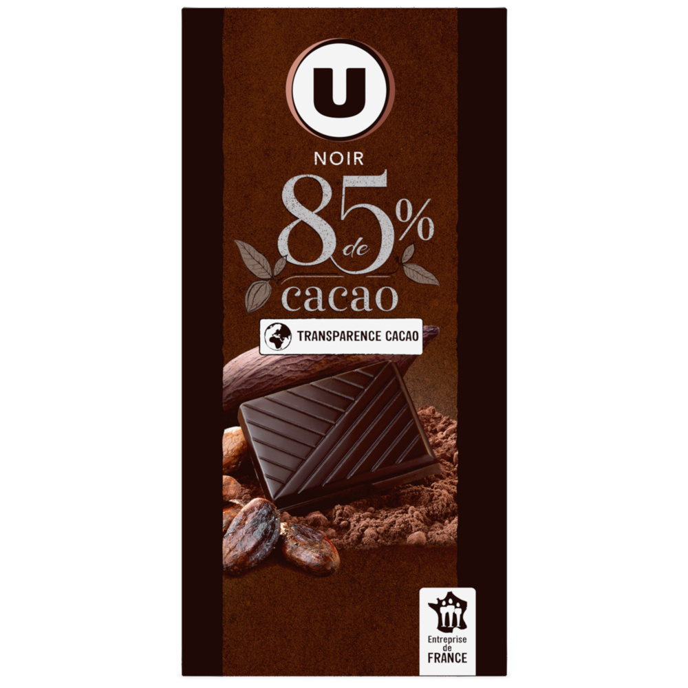 Tasting dark chocolate 85% cocoa U