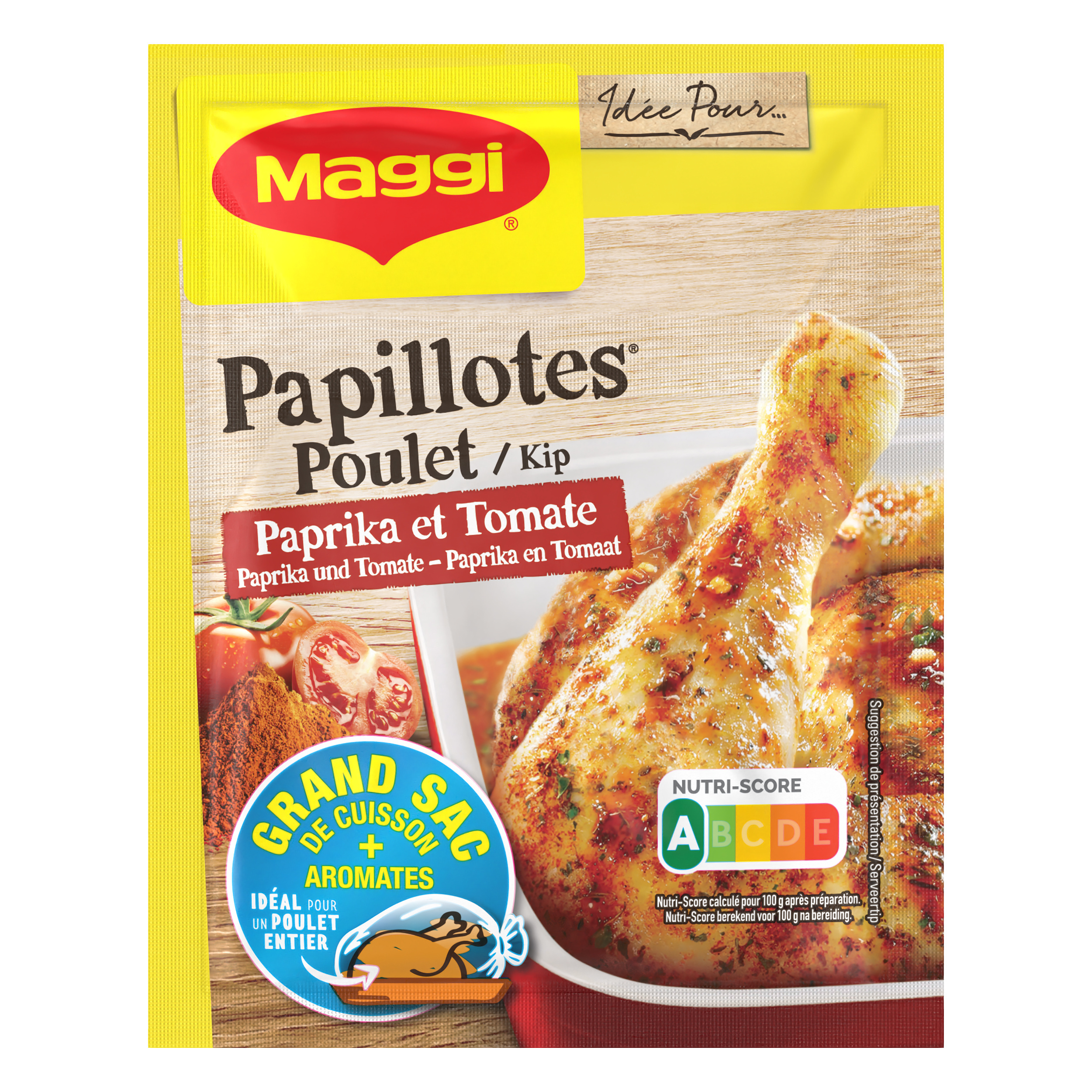 Maggi Papillotes Chicken Paprika and Tomato