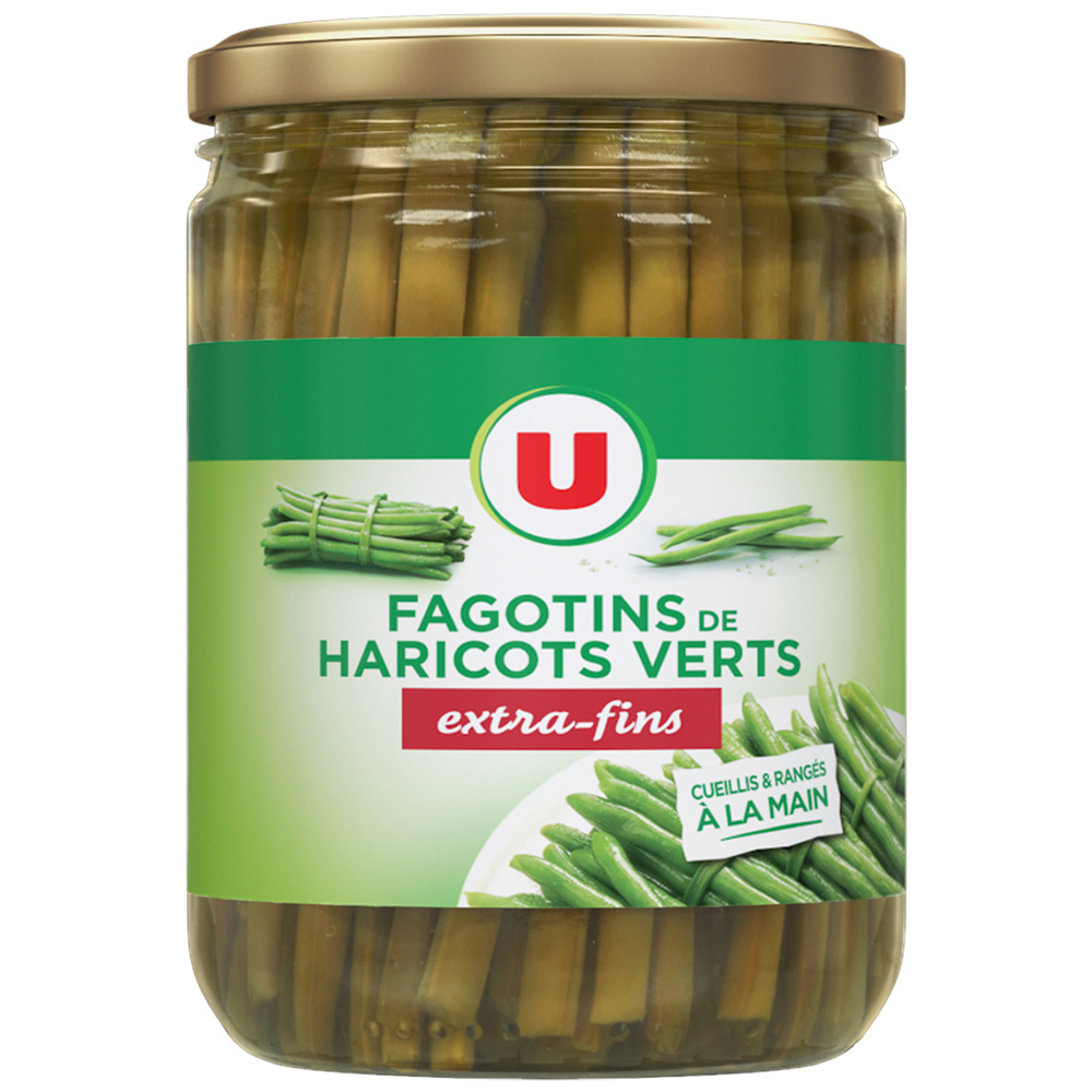 Hand-picked, bundled extra-fine green beans
