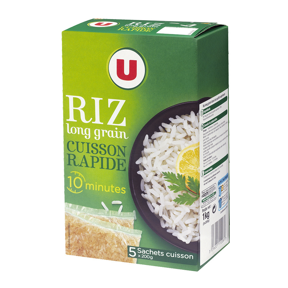 Quick-cooking long-grain rice U