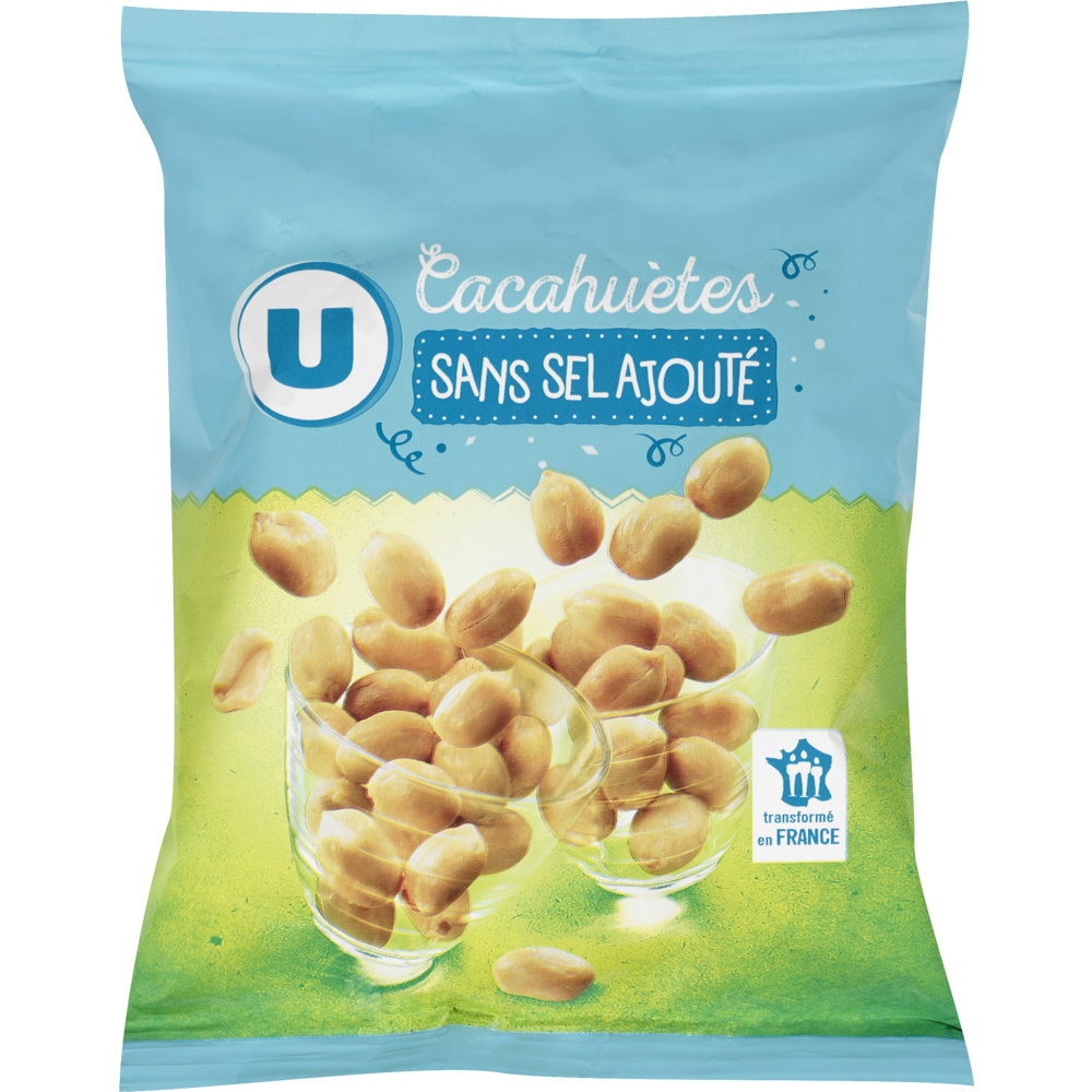 No-salt-added roasted peanuts U