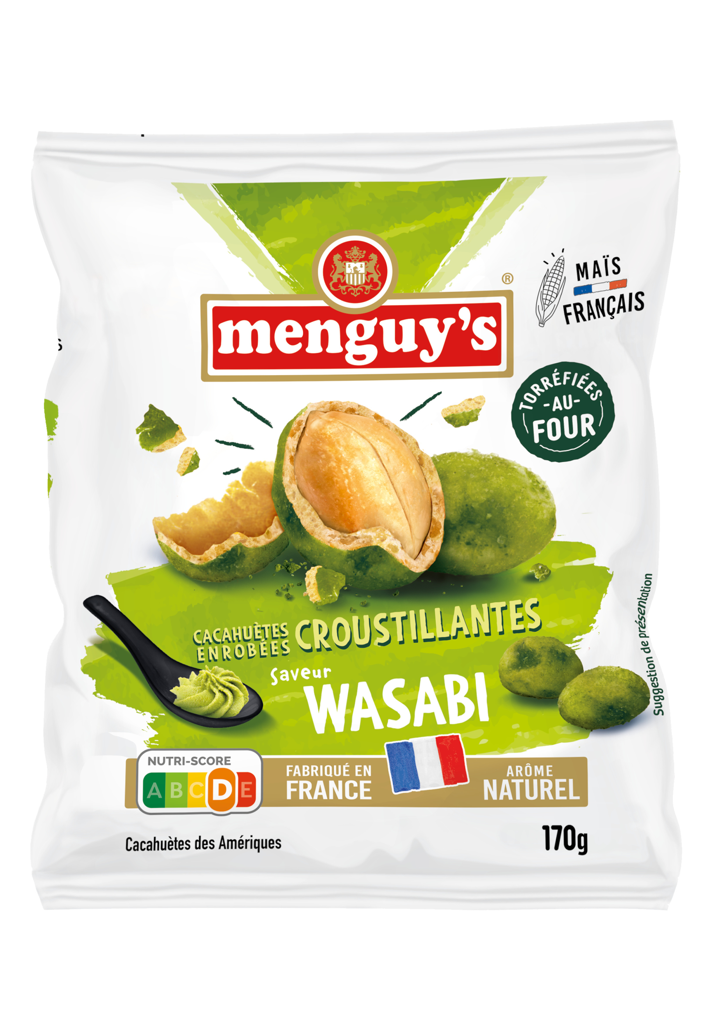 Menguy's cacahuètes croustillantes wasabi