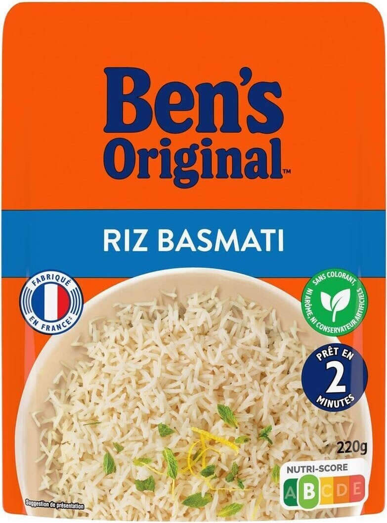 Ben's microwaveable basmati rice 