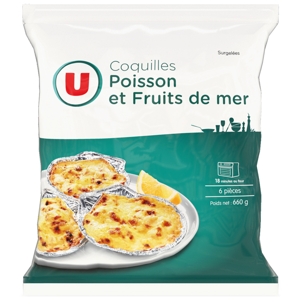 Fish shells and seafood U