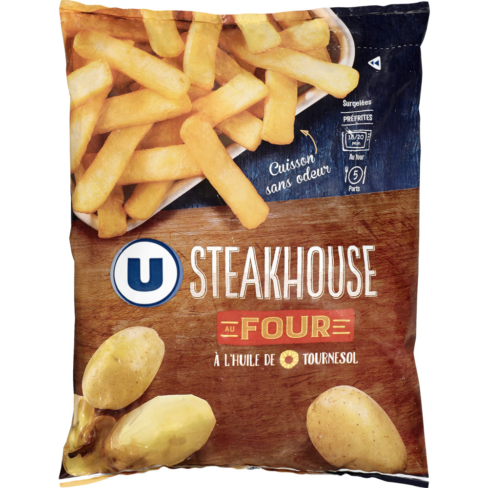 Frites steak house style au four U 