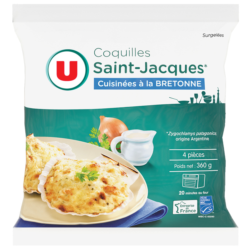 Breton-style scallops U