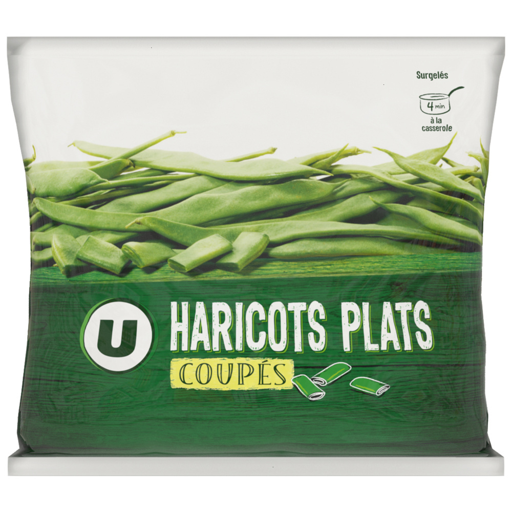 Haricots plats coupés U