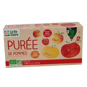 Puree de pomme gourde x 12 //ppbio//