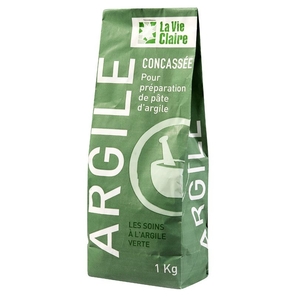 Argile verte concassée 1kg - La Vie Claire