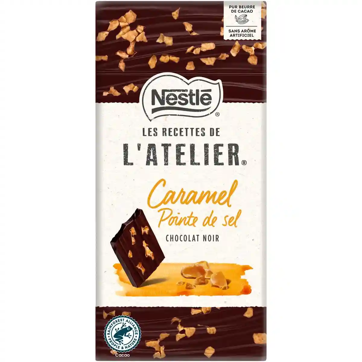 Nestle l'atelier Dark chocolate caramel with a touch of salt 