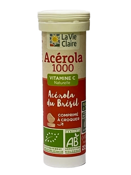 Vitamine C naturelle - Acerola 1000 BIO 10 unités - La Vie Claire