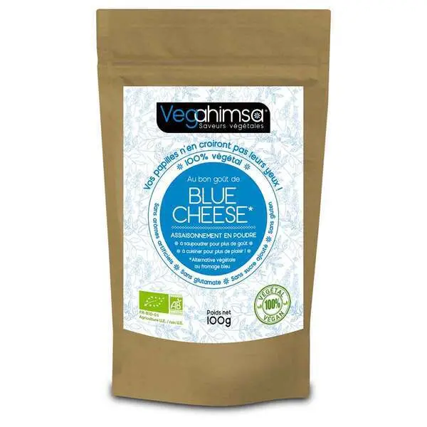 Assaisonnement végétal saveur blue cheese 100g bio - Vegahimsa 