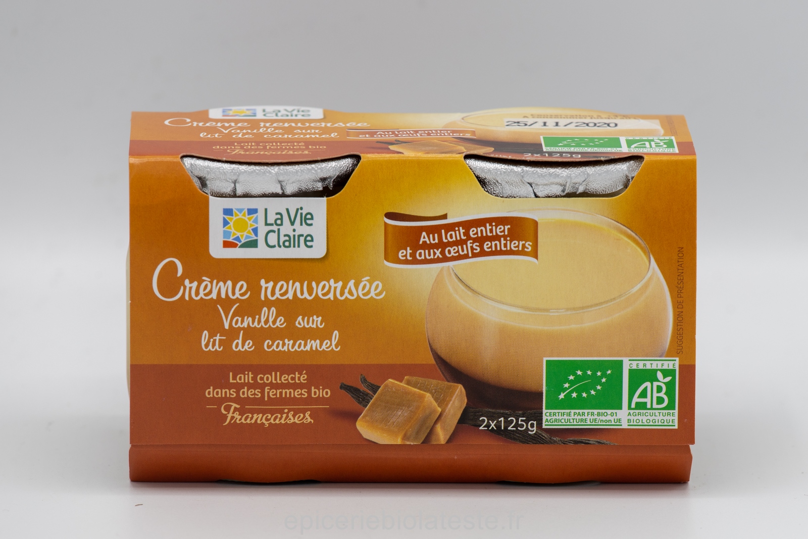 Crème Renversée Vanille Caramel -  2 pieces