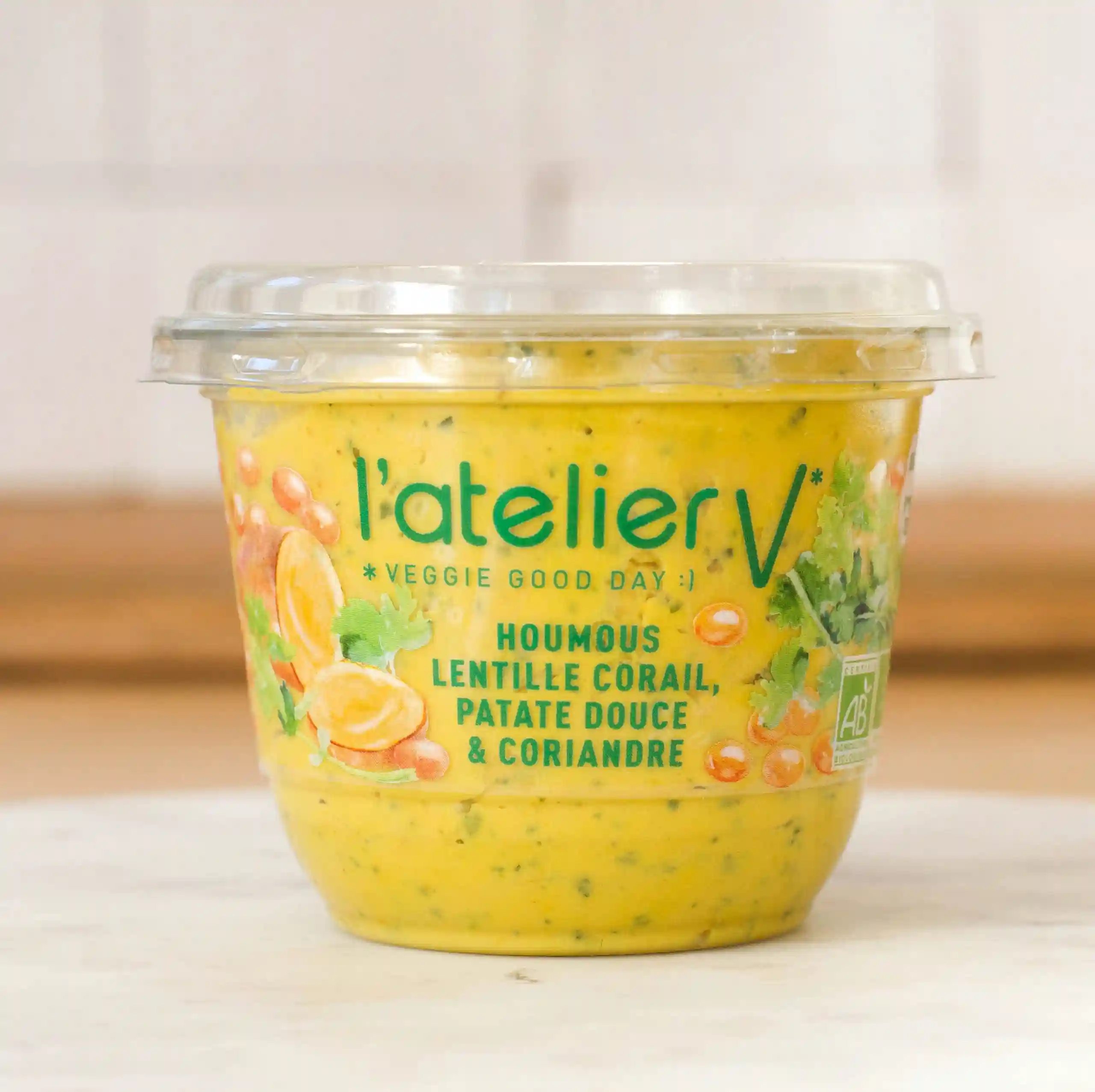 Vegetable hummus with coral lentils/coriander 150g - L'atelier V