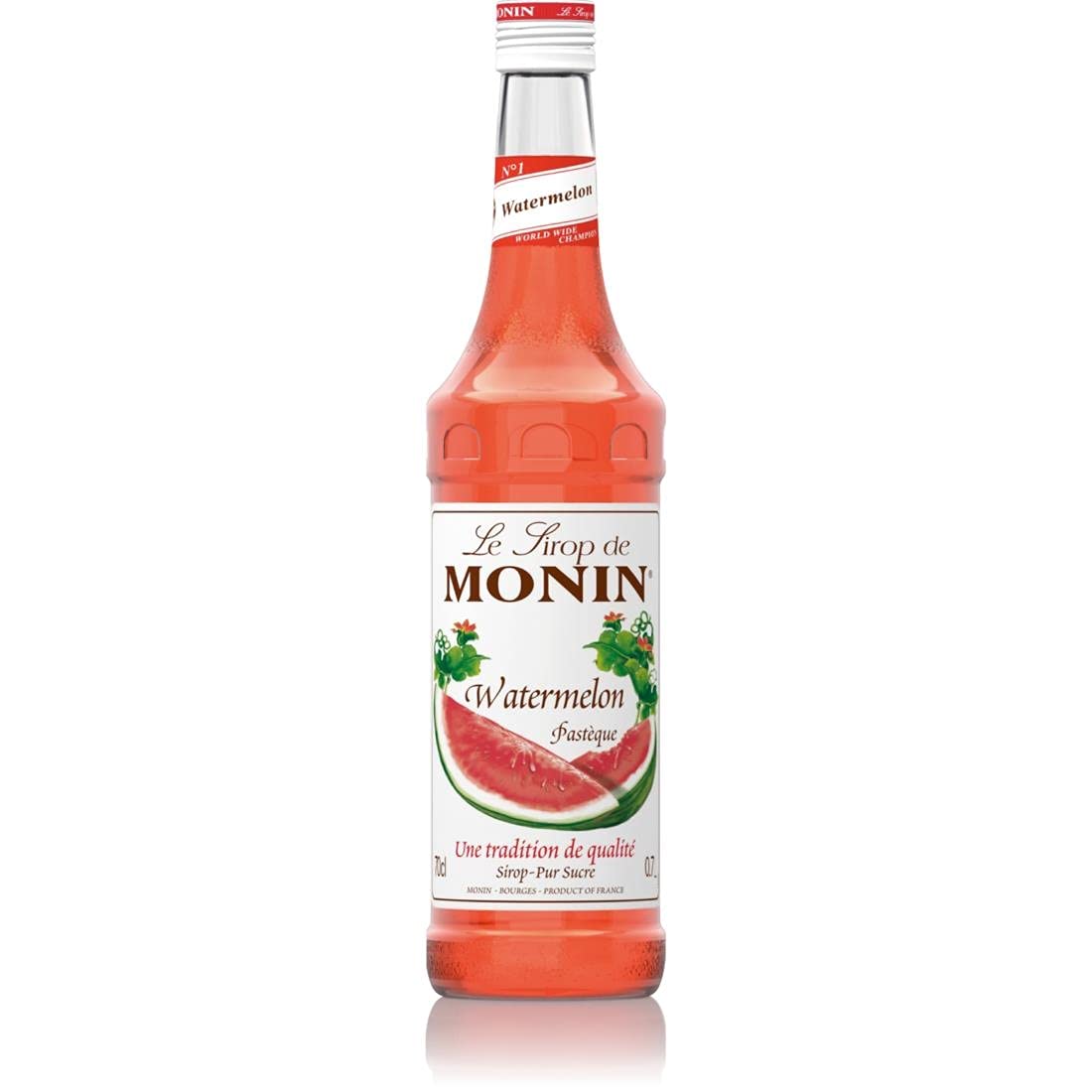 Monin sirop watermelon 75 cl bouteille verre  