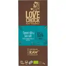 Tablette chocolat cru éclats de cacao & sel marin 70g - Love Chock