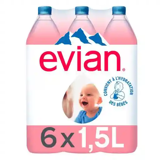 Evian mineral water 6*1.5L