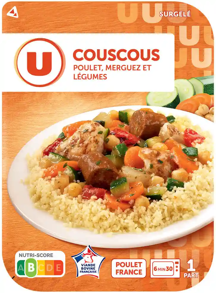 Chicken, merguez and vegetable couscous U