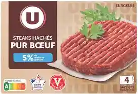 Pure beef minced steaks 5% U